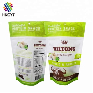 Impresión Digital impresión mate Mylar pie carne Biltong de envasado de aperitivos de la cremallera - Product Image 6