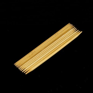 Kn019 1 cặp tự nhiên đôi chỉ tre đan needles7 "/23cm - Product Image 4