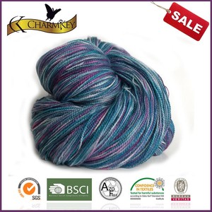 Hilo de tejer elegante Hilo de <span class=keywords><strong>ganchillo</strong></span> mezclado de lana de algodón <span class=keywords><strong>a</strong></span> granel de varios colores - Product Image 2
