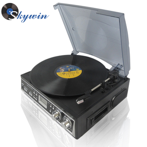 nuova musica modello vintage record giradischi disco <span class=keywords><strong>radio</strong></span> <span class=keywords><strong>cd</strong></span> <span class=keywords><strong>lettore</strong></span> di <span class=keywords><strong>cassette</strong></span> - Product Image 2