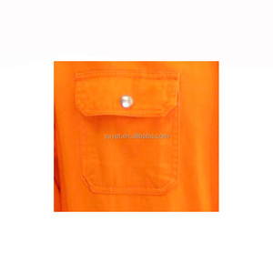 Chine fabricants orange 100% coton sergé combinaison frc - Product Image 5
