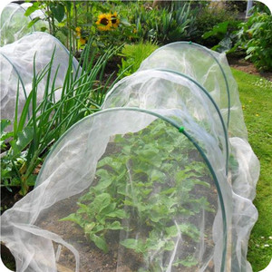 Cerceau de jardin en plastique noir, tunnel pour serre - Product Image 1