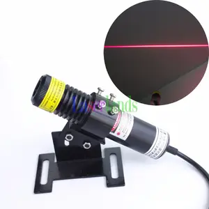 22100 100mW 648nm Red LINE Laser Module Diode with adapter Glass Lens Sawmill Wood Shop
