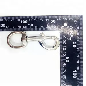 BT-Z789 kait jepret logam 1 "tali anjing Aloi seng tas putar Carabiner perak hitam 20mm baut mata gesper jepret