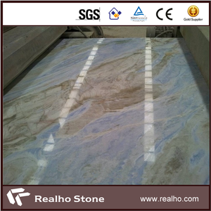 Poli Brésil Courbe Veines Ciel Bleu Marbre <span class=keywords><strong>Dalle</strong></span> - Product Image 4