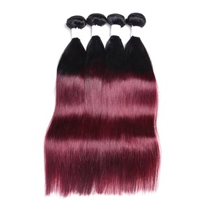 10 A Lớp Brazil Human Hair Weave Màu 99j, Màu 99j Tóc Weave Red Bện Tóc, 99j Remy Tóc Dệt - Product Image 1