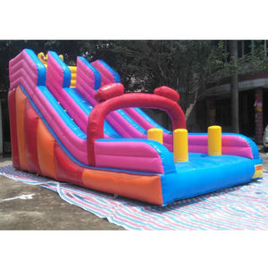 Platone incatramata del PVC gonfiabile bouncer con scivolo ponticello gonfiabile combo scivolo <span class=keywords><strong>di</strong></span> divertimento del gioco - Product Image 4