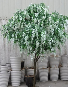 fabricación de encargo al por mayor tamaño pequeño hecho a mano glicinas artificial árbol de la flor para la boda - Product Image 6