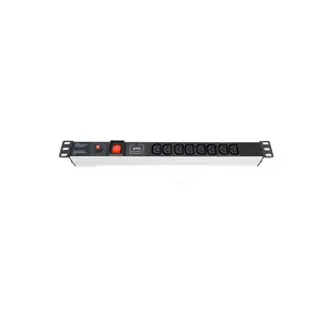 19 inç 1U 8 Yollu IEC 32 Amp Elektrik Ethernet Kabine PDU