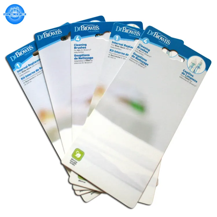 Carta a colori Blister stampa Offset carta da visita imballaggio e carta da stampa formato personalizzato cartone di carta accettato CN;GUA