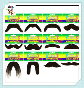 Pas cher Noir Couleur Halloween Déguisement Élégant Drôle Fête Fausse <span class=keywords><strong>Moustache</strong></span> HPC-1692 - Product Image 2