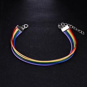 <span class=keywords><strong>Pulsera</strong></span> del <span class=keywords><strong>Orgullo</strong></span> <span class=keywords><strong>Gay</strong></span>, <span class=keywords><strong>Pulsera</strong></span> de Cordón Arcoíris, <span class=keywords><strong>Pulsera</strong></span> Arcoíris al por Mayor - Product Image 4