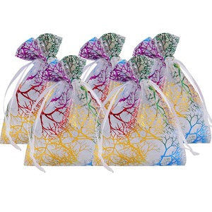 13*18cm Favore di Cerimonia Nuziale Del Partito Dei Monili Della Caramella Sacchetti di Colore Misto <span class=keywords><strong>Coralline</strong></span> Organza Sacchetti Regalo - Product Image 2