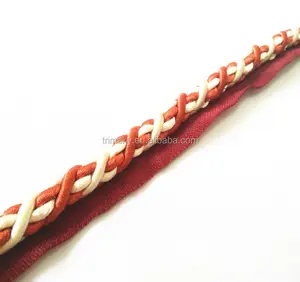 Decorative Upholstery Trim Braided Lip Cord Curtain Piping