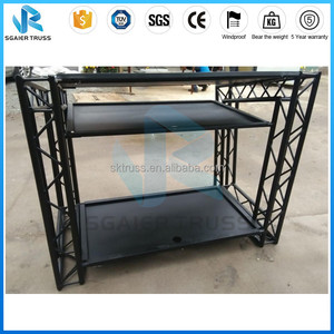 Mesa cuadrada plegable de aluminio para cabina de DJ - Product Image 4