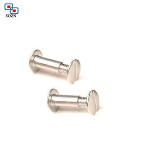 Factory Wholesale Furniture Connecting Chicago Book <strong>Screws</strong> Stainless Steel /<strong>copper</strong> Flat Head Chicago Male-female <strong>Screws</strong> - Product Image 4