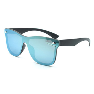 نظارات شمسية بمرآة مستقطبة مخصصة OEM الأفضل مبيعًا نظارات شمسية عصرية بعدسات قطعة واحدة للرجال والنساء - Product Image 1