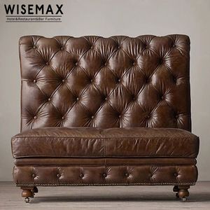 MUEBLES WISEMAX, muebles de restaurante comercial, nuevo diseño personalizado, restaurante, cabina en forma de U, sofá para sentarse - Product Image 1