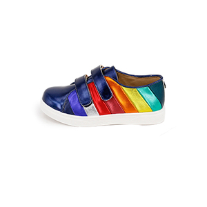 Luozii — chaussures de sport pour enfants, petits garçons, décontractés et tendance, baskets à semelle rigide avec rayures arc-en-ciel personnalisées, vente en gros, <span class=keywords><strong>2022</strong></span> - Product Image 3