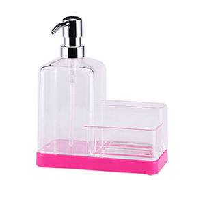 Grande bouteille cosmétique transparente acrylique de pompe - Product Image 5