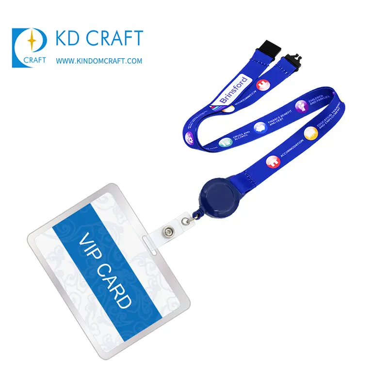 Free sample custom make your own logo printing primary school neck strap lanyard with id card holder