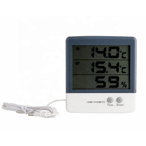 NEU LCD Electronic Digital Temperatur Feuchtigkeit messer Thermometer Hygrometer Indoor Outdoor Wetters tation - Product Image 2