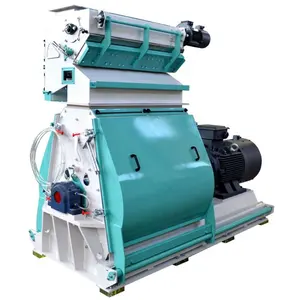 industrial grain rice maize corn hammer mill, poultry chicken cattle cow animal feed hammer mill crushing machine