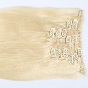<span class=keywords><strong>Colore</strong></span> <span class=keywords><strong>biondo</strong></span> <span class=keywords><strong>chiaro</strong></span> 613 estensione dei capelli in Clip 6 pezzi un Set peso netto 100 grammo Clip nella trama dei capelli - Product Image 3