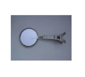 뜨거운 판매 새로운 도매 공장 저렴한 디자이너 손 거울 포켓 작은 미니 메이크업 휴대용 황동 화장품 아름다움 거울