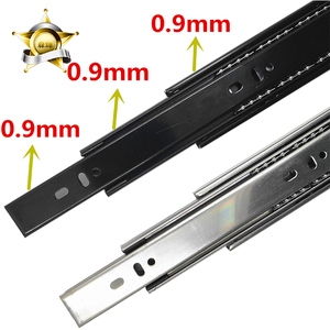 Rieles Telescópicos de Extensión Completa de 45 mm de Ancho, con Rodamientos de Bolas, para Cajones de Muebles - Product Image 3