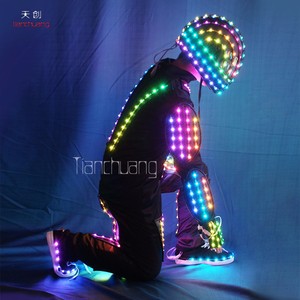 DMX 512 luz LED Controlado robot traje, más populares led robot cordoba argentina - Product Image 2