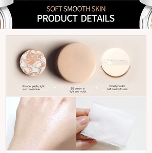 VENZEN Mặt Beauty Trang Điểm Kem Chống Nắng Kem Che Khuyết Điểm Giữ Ẩm Foundation Làm Trắng 2 Trong 1 Trang Điểm Bare Air Cushion BB CC Cream - Product Image 5