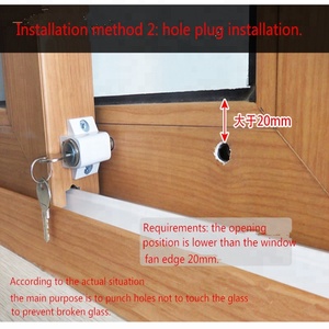 Safety <strong>Window</strong> <strong>Lock</strong> Stopper <strong>Sliding</strong> <strong>Window</strong> Stopper <strong>Sliding</strong> <strong>Window</strong> <strong>Lock</strong> With Key - Product Image 4