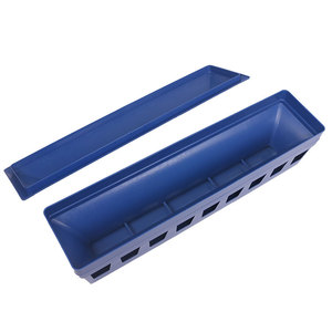 Mangeoire long pigeon en plastique, 50 cm, berceau long pour pigeon, aissoir, mangeoire pour oiseaux avec 16 trous et 28 trous - Product Image 2