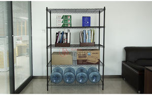 כרום מצופה חוט רשת מדף מחסן ביתי אחסון מדף מתכת נירוסטה אנטי סטטי מדף - Product Image 5