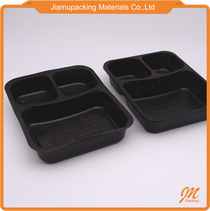 Frozen 3 Compartment Microwave Disposable <strong>Plastic</strong> <strong>Food</strong> Container or <strong>Tray</strong> <strong>Packaging</strong> - Product Image 2