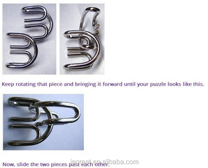 Cổ điển hình chữ M dây kim loại câu đố đồ chơi giáo dục cho người lớn và trẻ em Tâm trí não trêu ghẹo trò chơi - Product Image 3