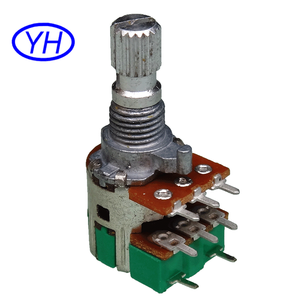 Personalizar película de Carbono 3 gang 8 pins 12mm atenuador potenciómetro giratorio con interruptor on/off - Product Image 3