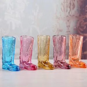 Wholesale Colorful Small Boot Shot Wine Glass