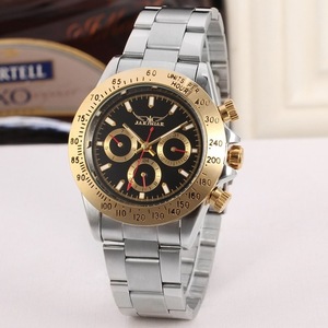 자라가 골든 베젤 3 다이얼 디스플레이 2026 럭셔리 시리즈 남성 시계 탑 브랜드 럭셔리 자동 패션 남성 기계식 시계 - Product Image 5