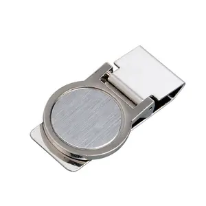 कस्टम लोगो प्लेटिंग स्टेनलेस स्टील धातु मनी क्लिप - Product Image 1
