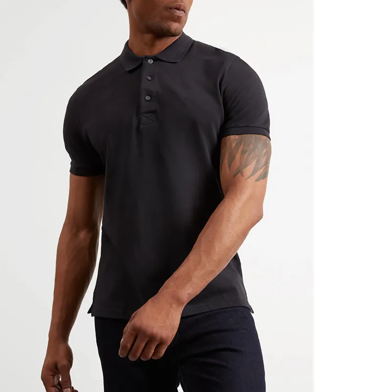 Zn-Trendy Mode Nieuwkomers Slim Fit Poloshirt 100% Katoen Met Aangepast Logo