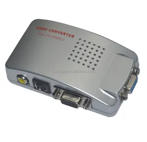 Convertisseur de signal AV vidéo PC VGA vers TV Boîtier de commutation vidéo à affichage couleur