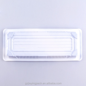 #1102 Bento plaque japonais sushi boîte d'emballage, Gros sushi à emporter emballage alimentaire en plastique jetable plateaux conteneur - Product Image 6