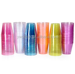 30 ml party mini disposable color small hard plastic tasting shot wine glass