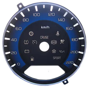 Hochwertige Tachometer-Ziffer blätter Lieferanten und Hersteller von Siebdruck-Elektroauto-Armaturen brett