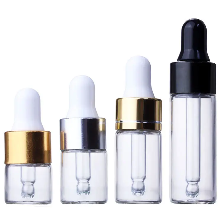 Voorraad Producten 1 Ml 2Ml 3 Ml 4 Ml 5 Ml Glazen Flacon Lege Sample Tube Flesjes Kleine Mini druppelflesje