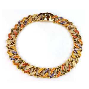 <span class=keywords><strong>Collar</strong></span> personalizado de diamante para perro, gargantilla de cadena de eslabones cubanos sólidos de imitación brillantes de gran tamaño, fabricación OEM, venta al por mayor - Product Image 3