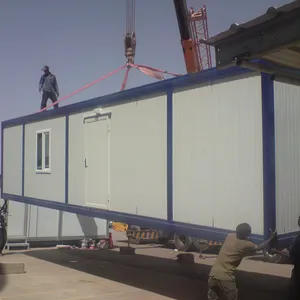 Modern 20 feet two bedroom container house labor camp prefab container house portable cabin container home for sale