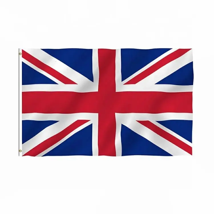 Digitaldruck Uk Länder Flagge, Außerhalb Fahnen Angepasst Logo